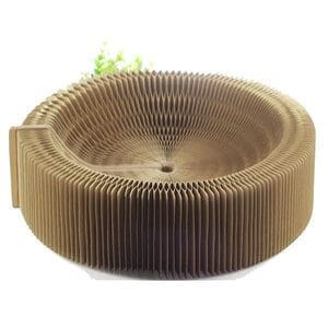 BobbyPet Cat Scratcher Lounge Bed - Collapsible Round Shape for Big cat