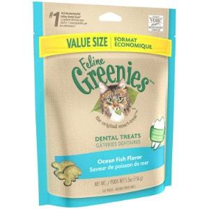 Feline Greenies Ocean Fish Flavor Dental Cat Treats
