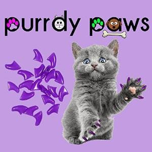 Purrdy Paws Soft Nail Caps For Cat Claws PURPLE