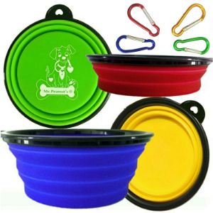 Mr. Peanut's Collapsible Dog Bowls