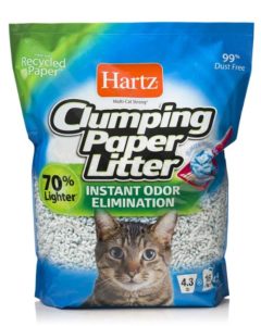 Hartz Multi-Cat Lightweight Recycled Clumping Paper Cat Litter