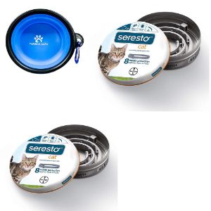 Bayer Seresto Flea and Tick Collar for Cats, 2 Pack