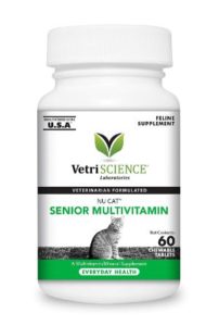 VetriScience Laboratories - NuCat Senior Multi Vitamin for Cats, 60 Chewable Tablets