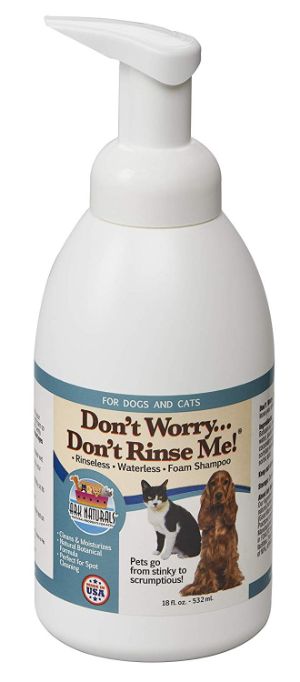 Ark Naturals Don't Worry Don't Rinse Me Waterless Shampoo for Dogs and Cats