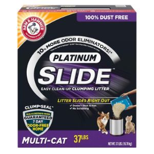 Arm & Hammer Platinum Slide Easy Clean-Up Clumping Cat Litter-min