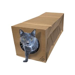 Dezi & Roo Hide and Sneak Collapsible Paper Cat Tunnel