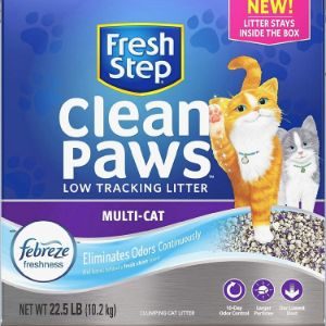 Fresh Step Clean Paws Scented Multi-Cat Low Tracking Litter-min