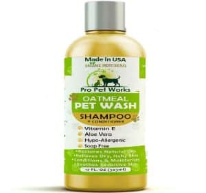 Pro Pet Works All Natural Organic Oatmeal Pet Shampoo Plus Conditioner