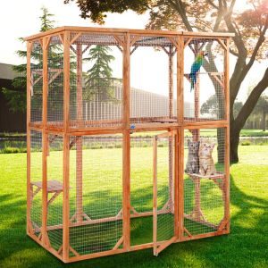 JAXPETY Outdoor Cat Play Enclosure-min