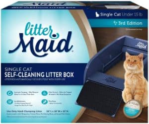 LitterMaid Single Cat Self-Cleaning Litter Box-min