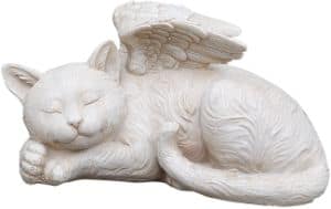Napco Sleeping Angel Cat with Wings Garden Statue