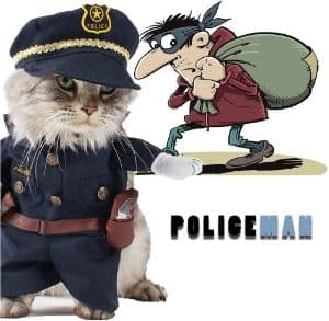 Delifur Pet Policeman Costume