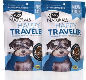 Ark Naturals Happy Traveler Natural Calming Treats for Dogs & Cats