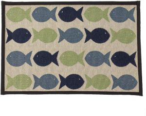 PetRageous Kool Fishies Tapestry Mat Feeder