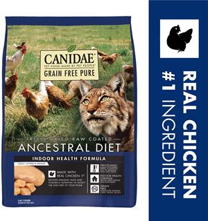 CANIDAE Pure Ancestral Diet Freeze-Dried Raw Coated Dry Cat Food Indoor Health Formula