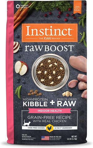 Instinct Raw Boost Indoor Health Grain Free Recipe Natural Dry Cat Food