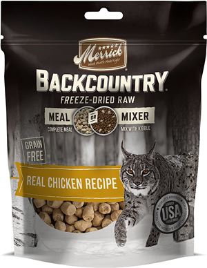 Merrick Backcountry Freeze Dried Meal or Mixer Cat Food